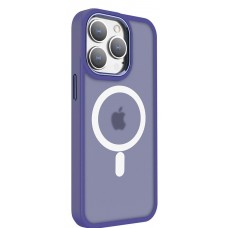 Чехол пластиковый Magsafe для iPhone 14 Plus (фиолетовый)